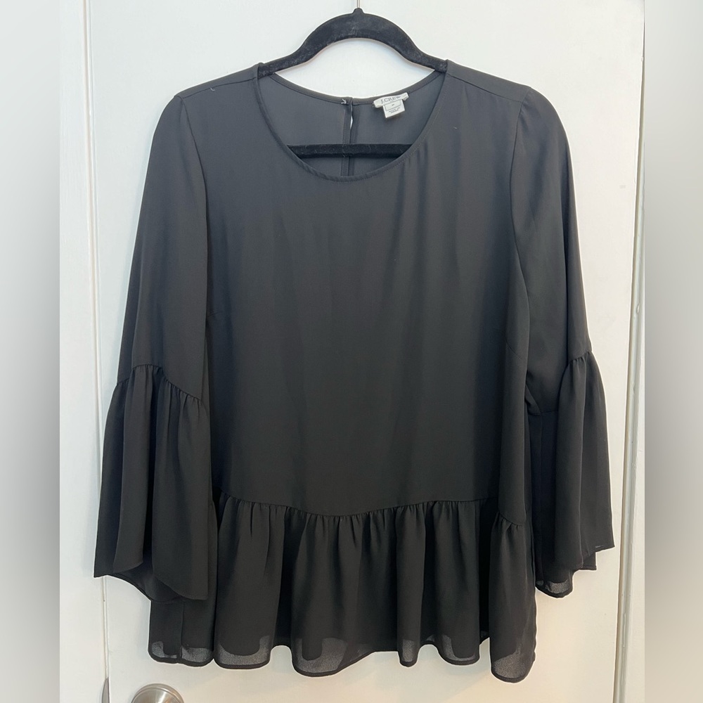 J. Crew blouse. Size medium. Black.